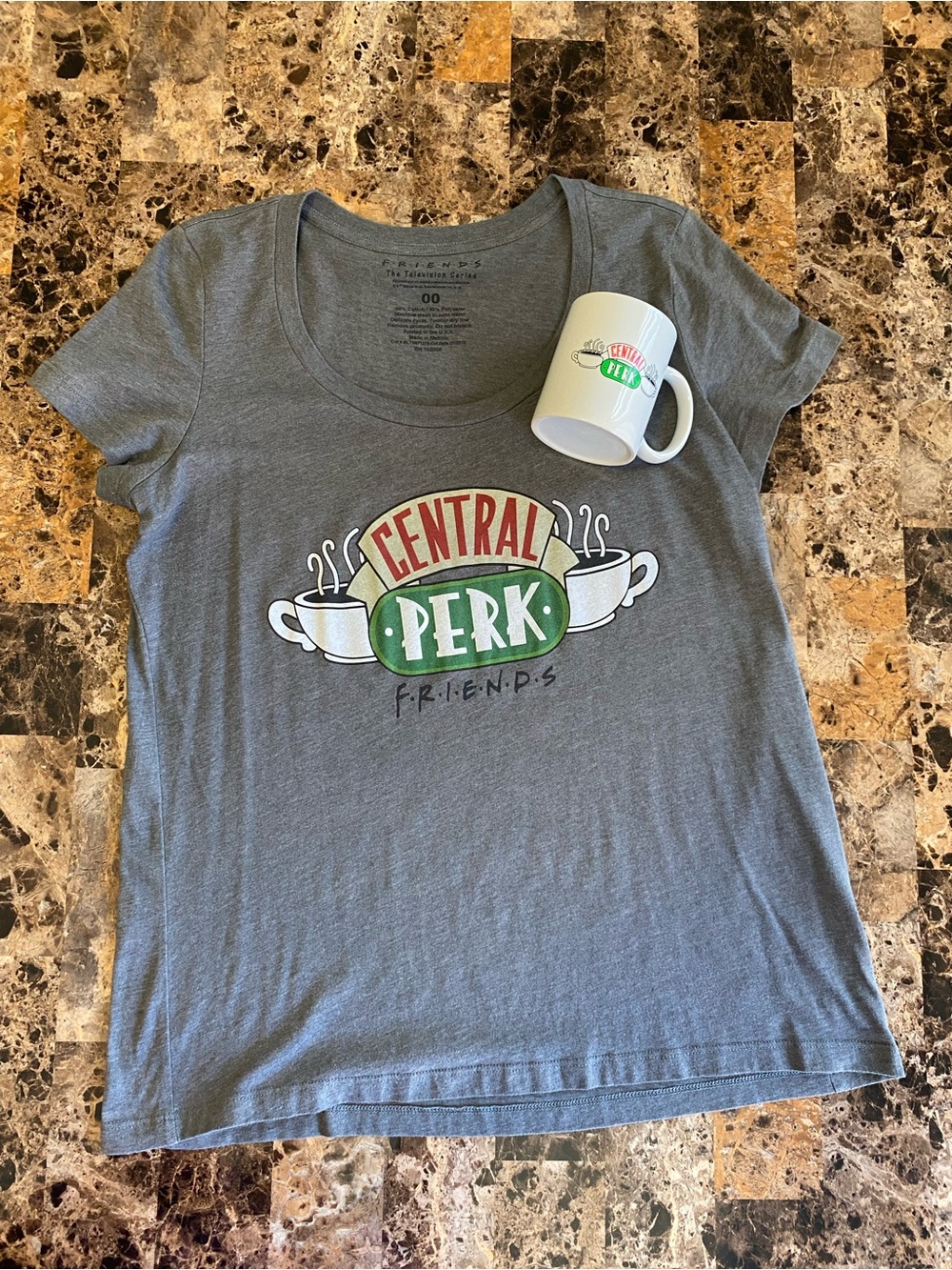 Torrid F•R•I•E•N•D•S Grey Friends Central Perk Graphic Tee & Mug Bundle